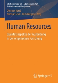 Cover image: Human Resources 9783658125677