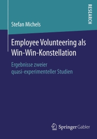 Cover image: Employee Volunteering als Win-Win-Konstellation 9783658125776