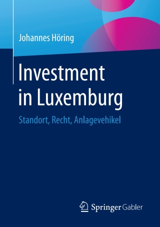 Imagen de portada: Investment in Luxemburg 9783658125851
