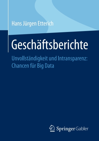 Cover image: Geschäftsberichte 9783658125899
