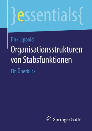 Imagen de portada: Organisationsstrukturen von Stabsfunktionen 9783658126612