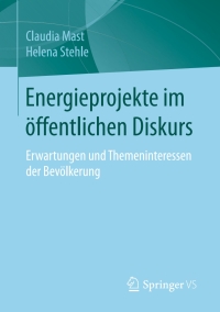 Cover image: Energieprojekte im öffentlichen Diskurs 9783658127107