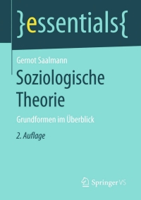 Cover image: Soziologische Theorie 2nd edition 9783658127688