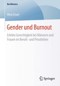 Cover image: Gender und Burnout 9783658127824