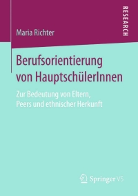 Titelbild: Berufsorientierung von HauptschülerInnen 9783658128258