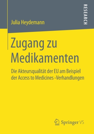 Imagen de portada: Zugang zu Medikamenten 9783658128708