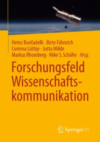 Cover image: Forschungsfeld Wissenschaftskommunikation 9783658128975