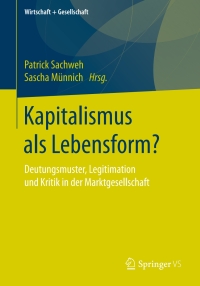 Cover image: Kapitalismus als Lebensform? 9783658129156