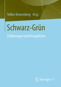 Cover image: Schwarz-Grün 9783658129897