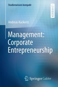 Cover image: Management: Corporate Entrepreneurship 9783658130657