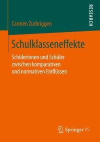 Cover image: Schulklasseneffekte 9783658131395