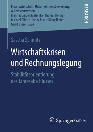 Imagen de portada: Wirtschaftskrisen und Rechnungslegung 9783658132484