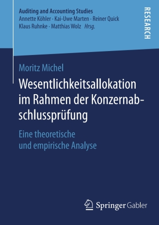 Cover image: Wesentlichkeitsallokation im Rahmen der Konzernabschlussprüfung 9783658132682