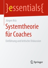 Cover image: Systemtheorie für Coaches 9783658132804