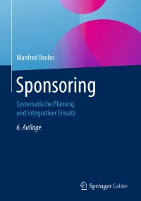 Cover image: Sponsoring 6th edition 9783658133122