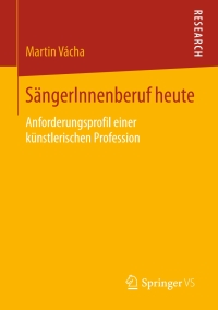 Cover image: SängerInnenberuf heute 9783658133726