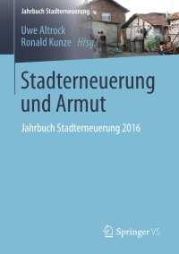 Immagine di copertina: Stadterneuerung und Armut 9783658134174