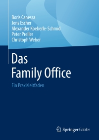 Cover image: Das Family Office 9783658134679