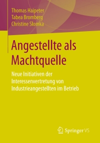 Imagen de portada: Angestellte als Machtquelle 9783658135638