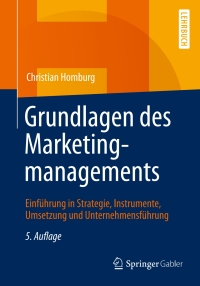 Titelbild: Grundlagen des Marketingmanagements 5th edition 9783658136536