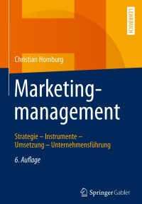 صورة الغلاف: Marketingmanagement 6th edition 9783658136550