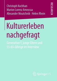 Imagen de portada: Kulturerleben nachgefragt 9783658138370
