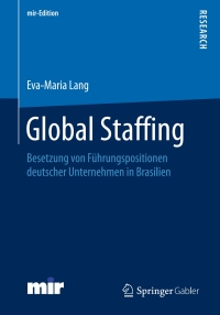 Cover image: Global Staffing 9783658138608