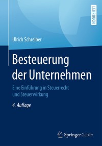 Omslagafbeelding: Besteuerung der Unternehmen 4th edition 9783658140540
