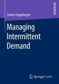 Cover image: Managing Intermittent Demand 9783658140618