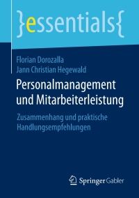 Cover image: Personalmanagement und Mitarbeiterleistung 9783658141158