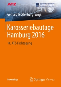 Cover image: Karosseriebautage Hamburg 2016 9783658141431