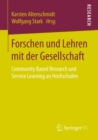 Cover image: Forschen und Lehren mit der Gesellschaft 9783658141561