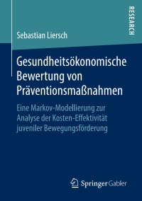 Titelbild: Gesundheitsökonomische Bewertung von Präventionsmaßnahmen 9783658141738