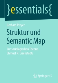 Cover image: Struktur und Semantic Map 9783658142407