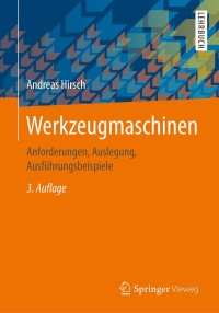 Cover image: Werkzeugmaschinen 3rd edition 9783658142483