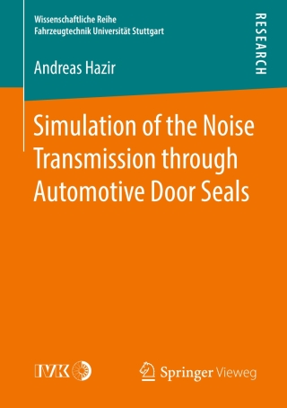 Cover image: Simulation of the Noise Transmission through Automotive Door Seals 9783658142520