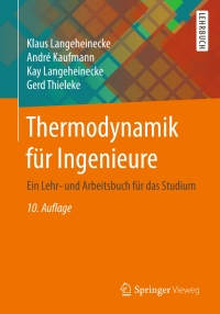 صورة الغلاف: Thermodynamik für Ingenieure 10th edition 9783658143008