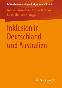 Cover image: Inklusion in Deutschland und Australien 9783658144623