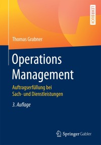 Cover image: Operations Management 3rd edition 9783658144838