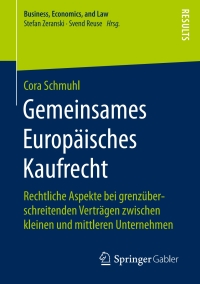 Immagine di copertina: Gemeinsames Europäisches Kaufrecht 9783658145231