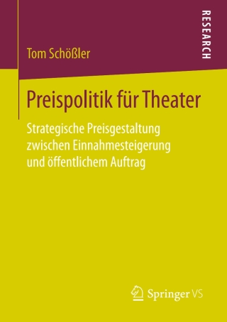 Imagen de portada: Preispolitik für Theater 9783658146122