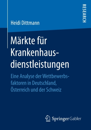 Cover image: Märkte für Krankenhausdienstleistungen 9783658146191