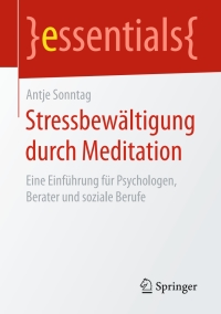 Imagen de portada: Stressbewältigung durch Meditation 9783658146214