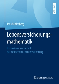 Cover image: Lebensversicherungsmathematik 9783658146573
