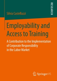 Imagen de portada: Employability and Access to Training 9783658147952