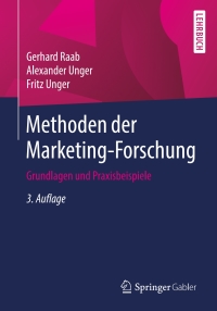 Omslagafbeelding: Methoden der Marketing-Forschung 3rd edition 9783658148805