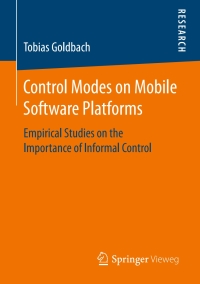 Cover image: Control Modes on Mobile Software Platforms 9783658148928