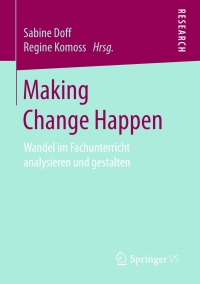 Titelbild: Making Change Happen 9783658149789
