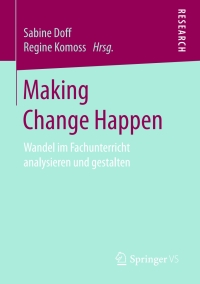 Cover image: Making Change Happen 9783658149789