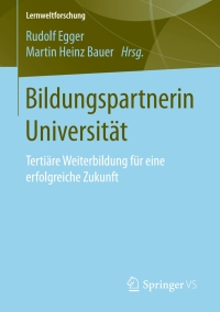 表紙画像: Bildungspartnerin Universität 9783658150129